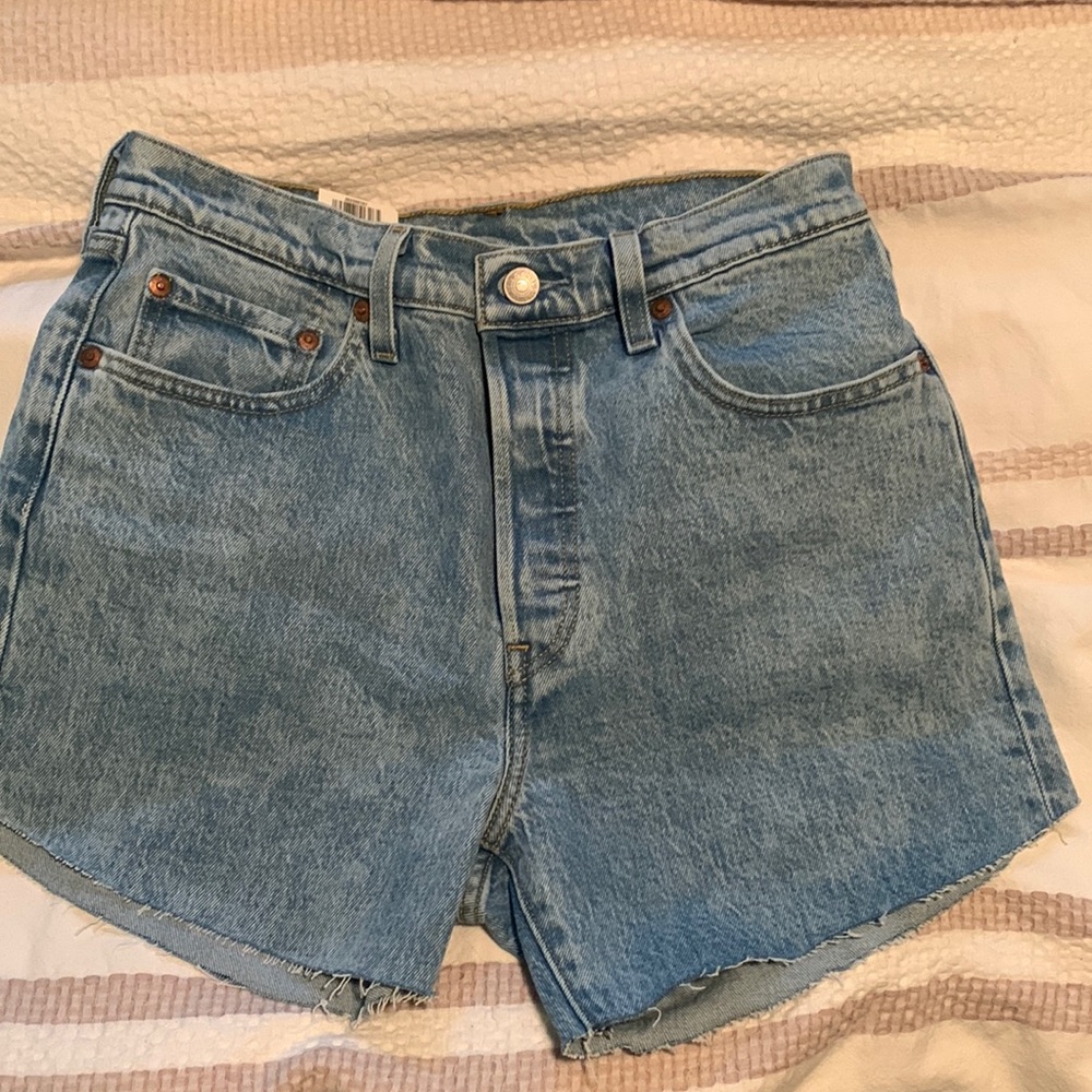 Levi’s 501 Original high rise shorts   Button fly. Brand new. Levi Premium